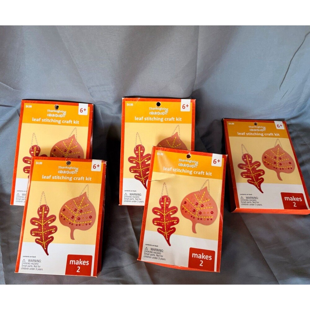 Creatology Thanksgiving Leaf Stitching Craft Kit Makes 2 Ages 6+
